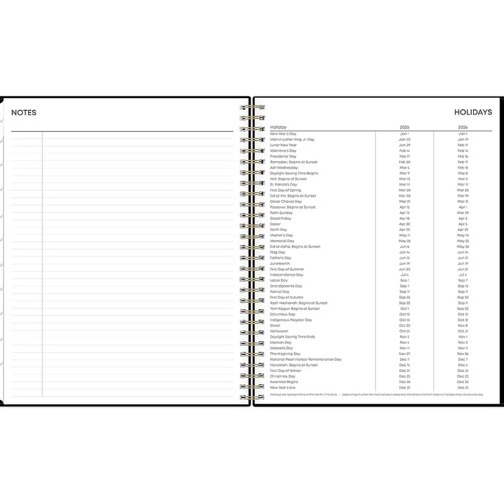 2025 Planners|Blue Sky 2025 Lolani 8" x 10" Monthly Planner, Plastic Cover, Green/Gray (147966)