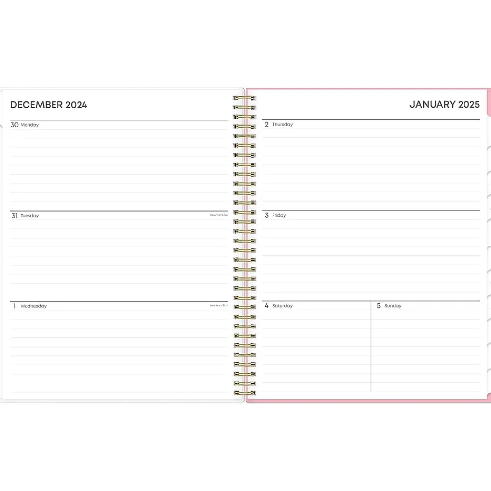 2025 Planners|Blue Sky 2025 Mimi Pink 8.5" x 11" Weekly & Monthly Planner, Plastic Cover, Pink/Dark Blue (137264-25)