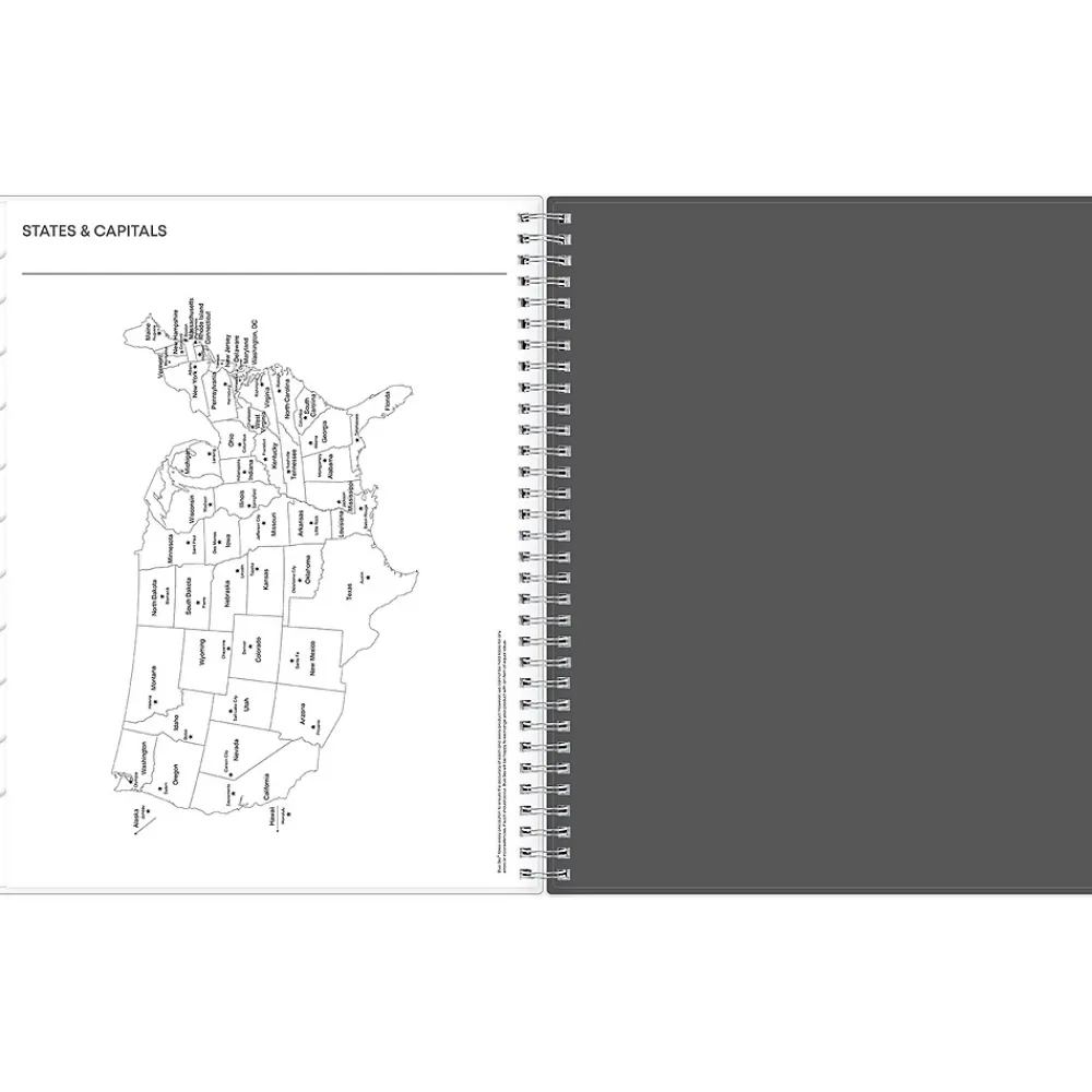 2025 Planners|Blue Sky 2025 Montauk 8.5" x 11" Weekly & Monthly Planner, Plastic Cover, Gray/Beige (133874-25)
