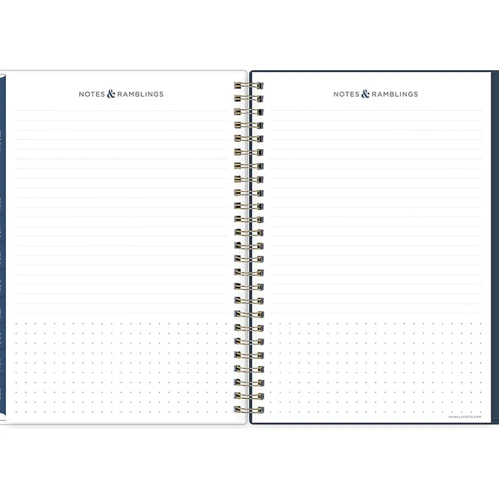 2025 Planners|Blue Sky 2025 Ombre Sky 5.88" x 8.63" Weekly & Monthly Planner, Plastic Cover, Blue/Pink (147982)