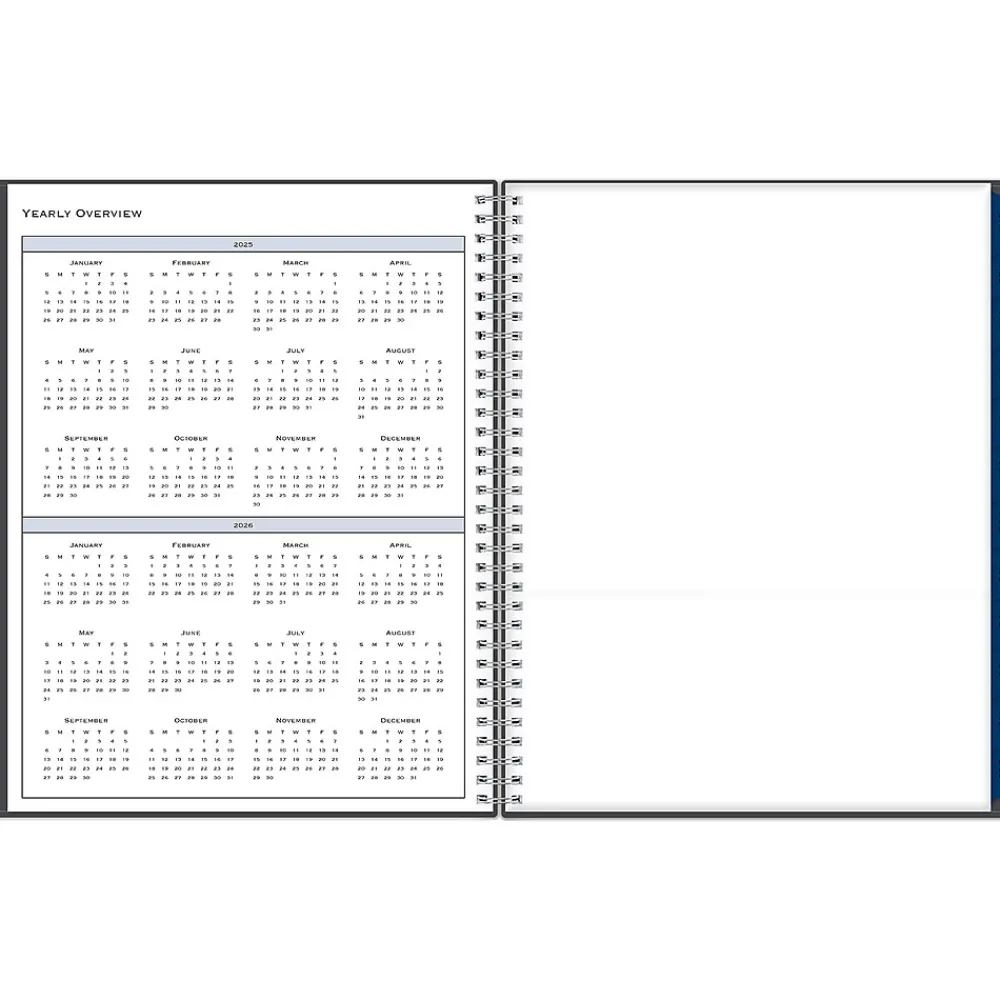 2025 Planners|Blue Sky 2025 Passages 8.5" x 11" Weekly & Monthly Appointment Book, Plastic Cover, Charcoal Gray (100009-25)