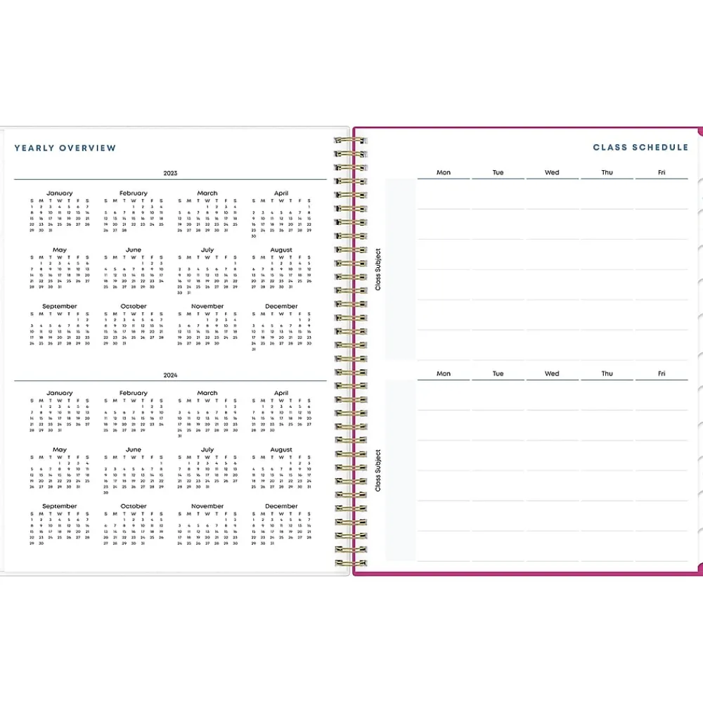 Academic Planners|Blue Sky 2023-2024 Plans & Things Confetti Bright 8.5" x 11" Academic Weekly & Monthly Teacher Lesson Planner (136609-A24)