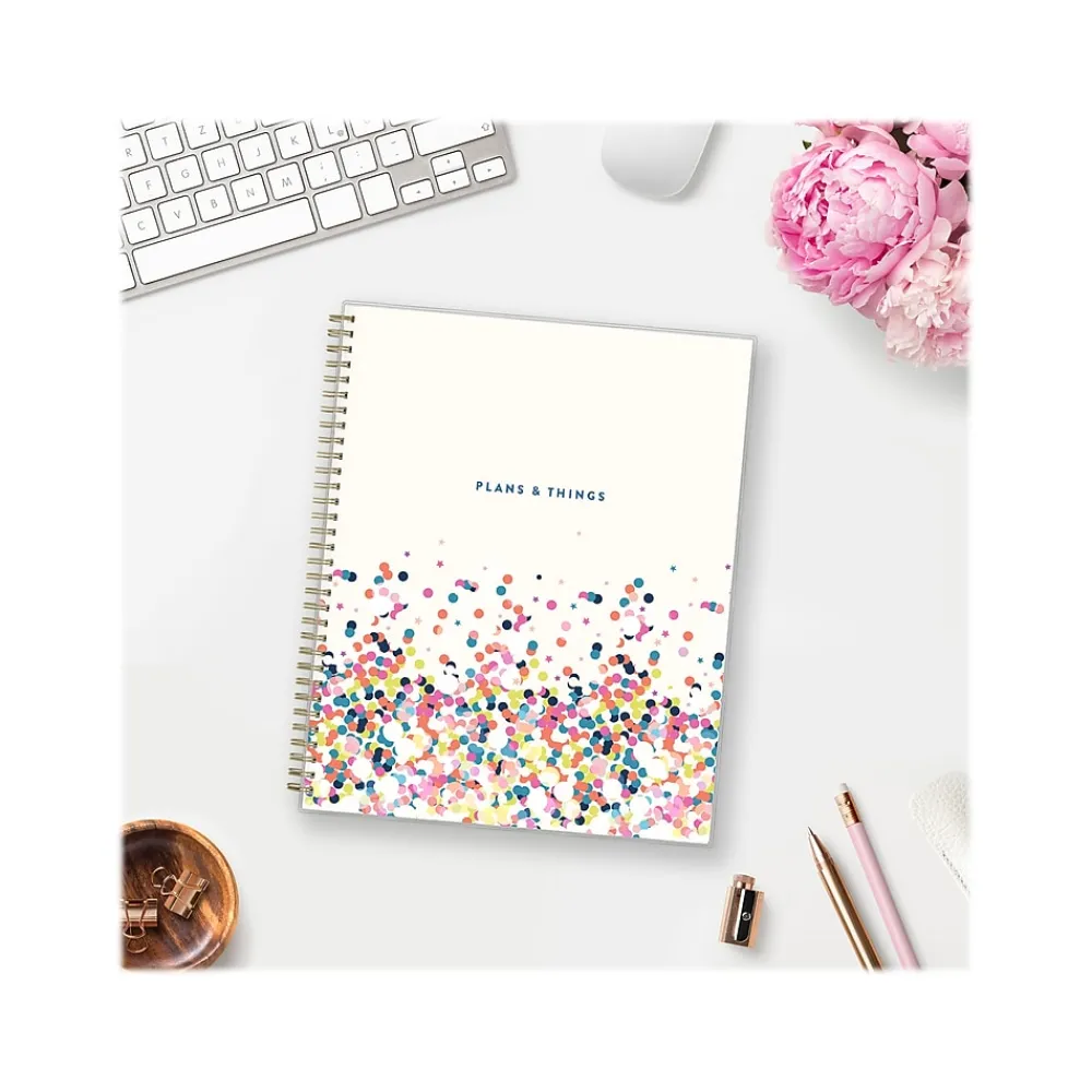 Academic Planners|Blue Sky 2023-2024 Plans & Things Confetti Bright 8.5" x 11" Academic Weekly & Monthly Teacher Lesson Planner (136609-A24)