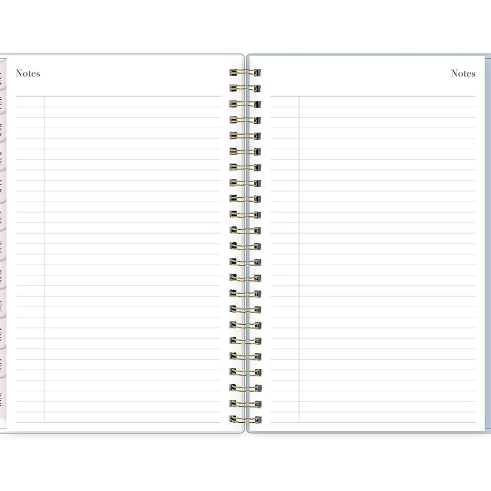 2025 Planners|Blue Sky 2025 Rachel Parcell Parcella 5" x 8" Weekly & Monthly Planner, Plastic Cover, Blue/White (151202)