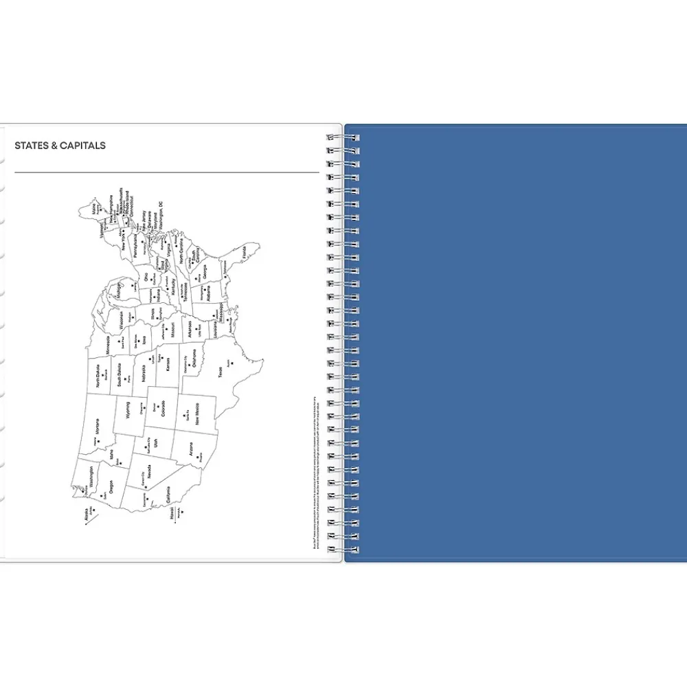 2025 Planners|Blue Sky 2025 Savoy Cool 8.5" x 11" Weekly & Monthly Planner, Plastic Cover, Blue (148762-25)