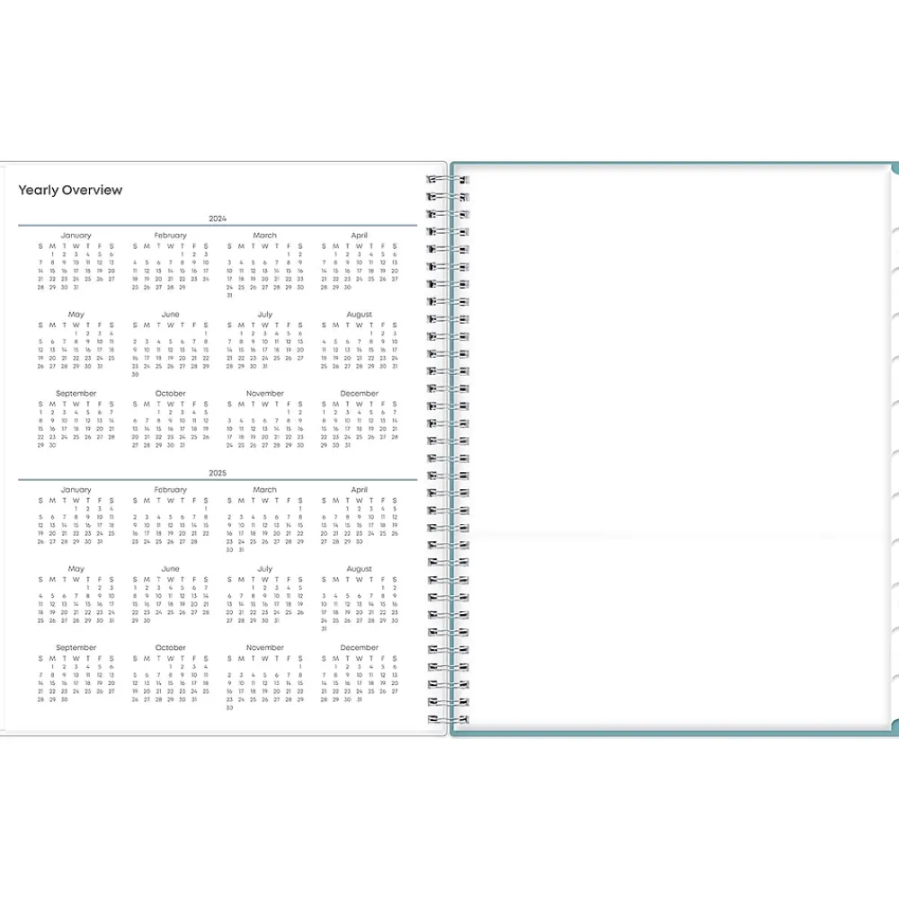 Academic Planners|Blue Sky 2024-2025 Teacher Lesson Dots 8.5" x 11" Academic Weekly & Monthly Planner, Plastic Cover, Multicolor (100330-A25)