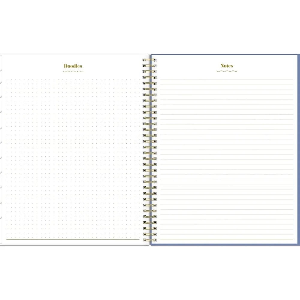 Academic Planners|Blue Sky 2024-2025 The House That Lars Built Blue Stripe 8.5" x 11" Academic Weekly & Monthly Planner, White/Blue (149846)