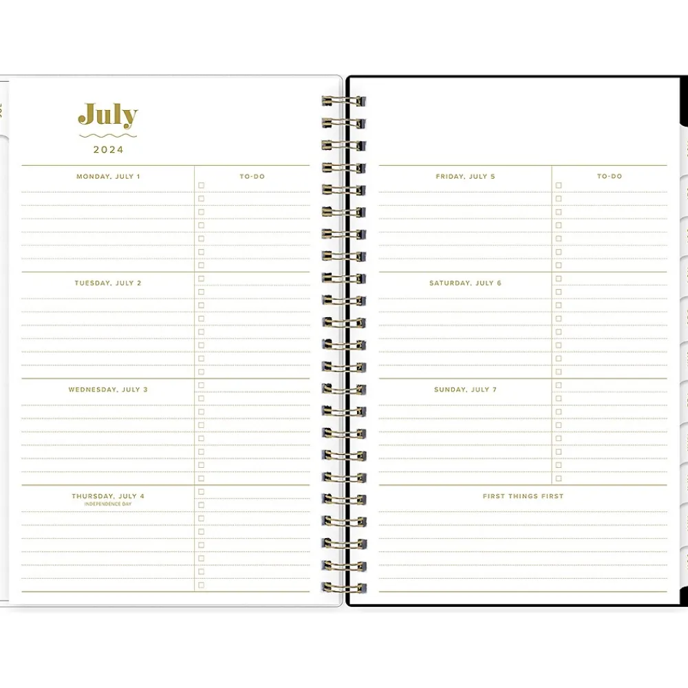 Academic Planners|Blue Sky 2024-2025 The House That Lars Built Primrose Pink 5" x 8" Academic Weekly & Monthly Planner, Plastic Cover