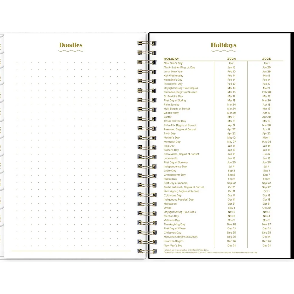 Academic Planners|Blue Sky 2024-2025 The House That Lars Built Primrose Pink 5" x 8" Academic Weekly & Monthly Planner, Plastic Cover