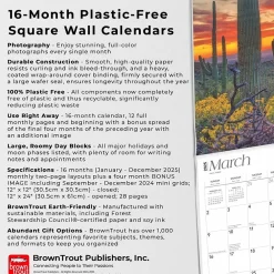 2025 Calendars|BrownTrout 2025 America 12