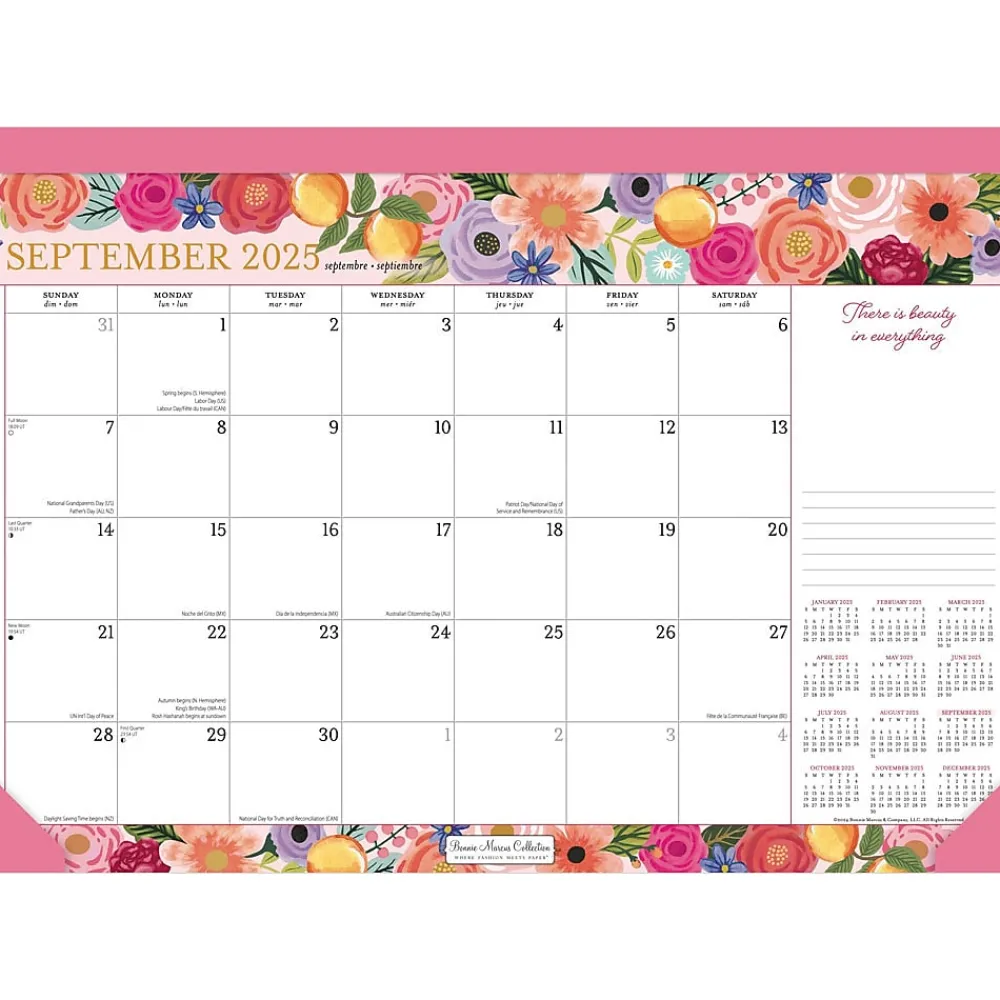 2025 Calendars|BrownTrout 2025 Bonnie Marcus 17" x 12" Monthly Desk Pad Calendar (9781975479428)