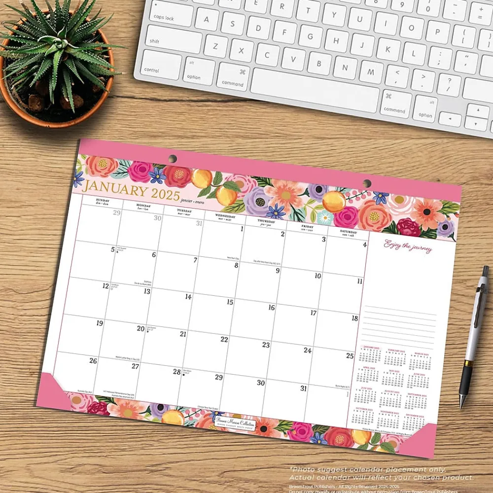 2025 Calendars|BrownTrout 2025 Bonnie Marcus 17" x 12" Monthly Desk Pad Calendar (9781975479428)