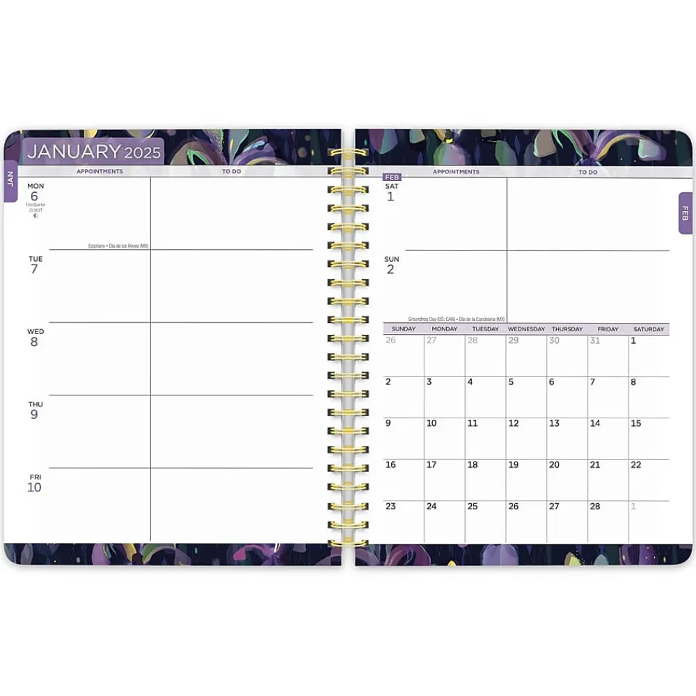 2025 Planners|BrownTrout 2025 House of Turnowsky 6" x 7.75" Weekly Planner, Paper Cover, Multicolored (9781975481278)