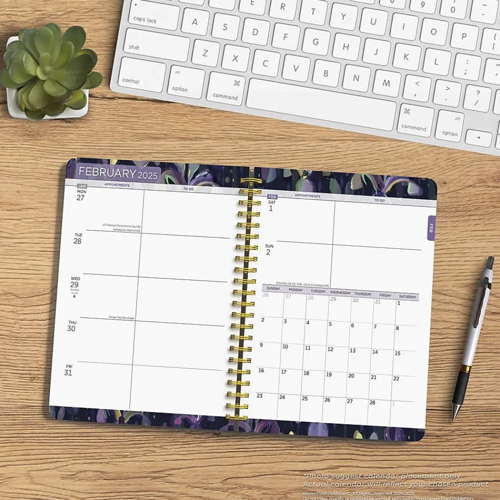 2025 Planners|BrownTrout 2025 House of Turnowsky 6" x 7.75" Weekly Planner, Paper Cover, Multicolored (9781975481278)