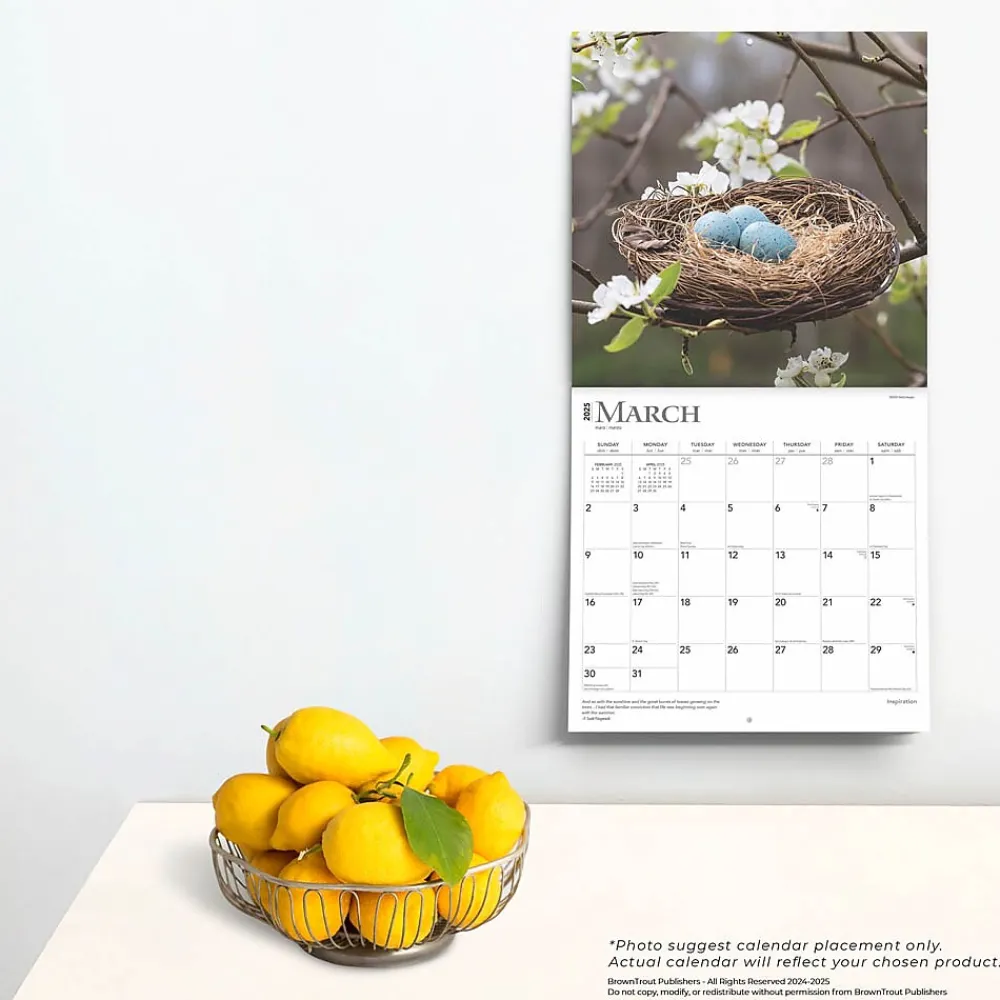 2025 Calendars|BrownTrout 2025 Inspiration 12" x 12" Monthly Wall Calendar (9781975477196)
