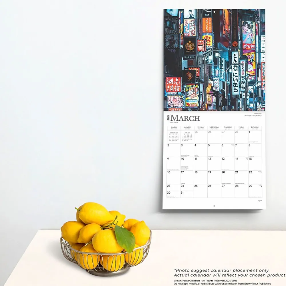 2025 Calendars|BrownTrout 2025 Japan 12" x 12" Monthly Wall Calendar (9781975477257)