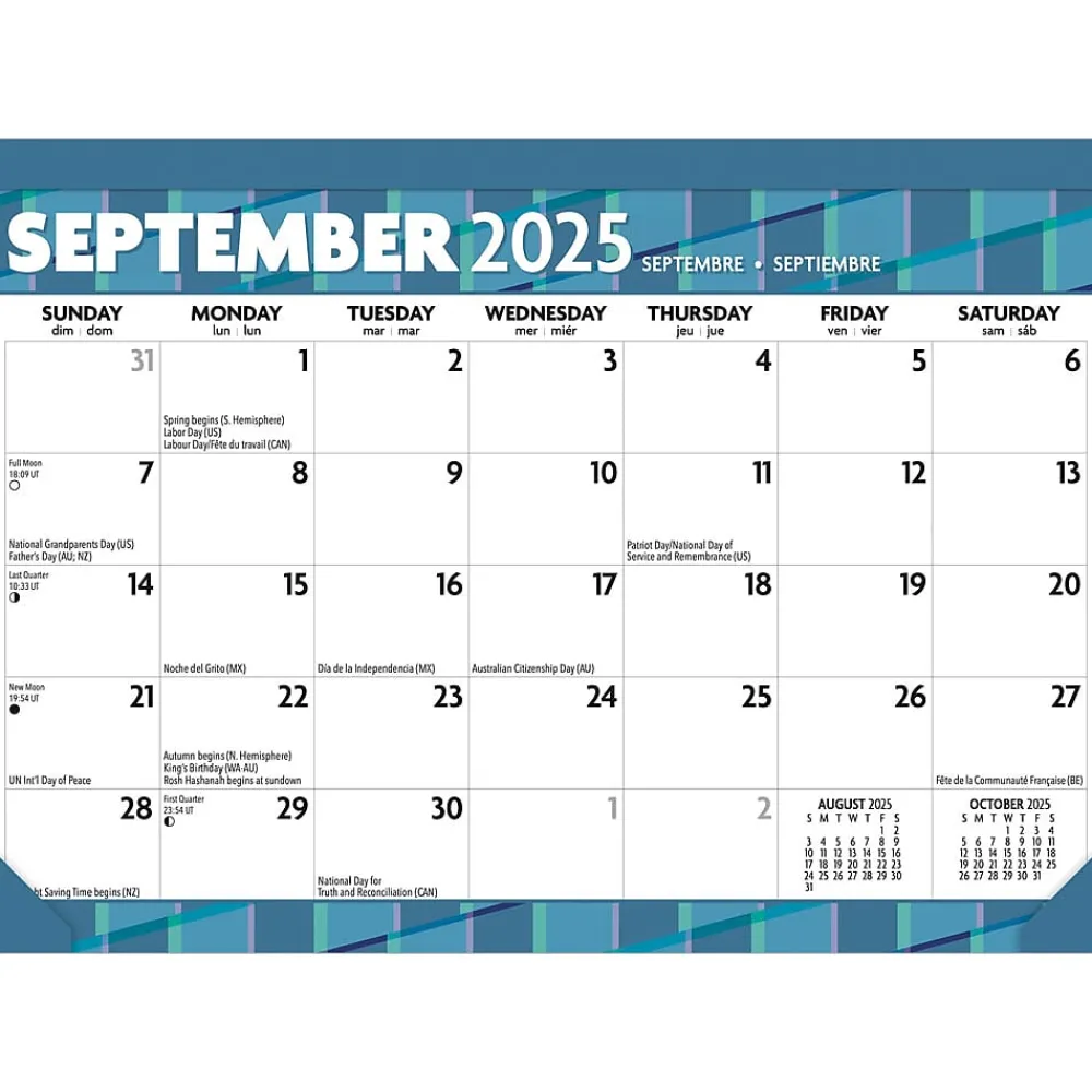 2025 Calendars|BrownTrout 2025 Large Print 17" x 12" Monthly Desk Pad Calendar (9781975480608)