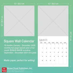2025 Calendars|BrownTrout 2025 Large Print 12