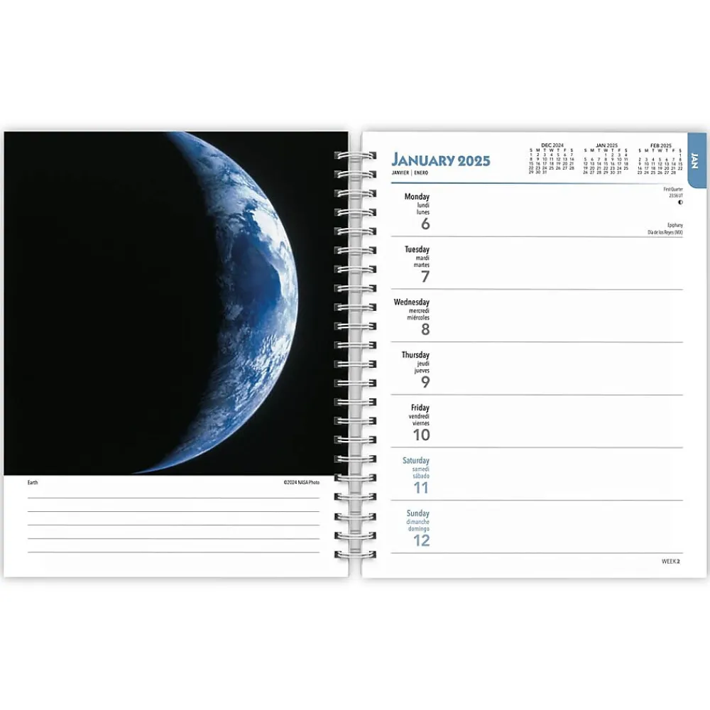 2025 Planners|BrownTrout 2025 NASA Explore the Universe 6" x 7.75" Weekly Planner, Paper Cover, Multicolored (9781975473280)
