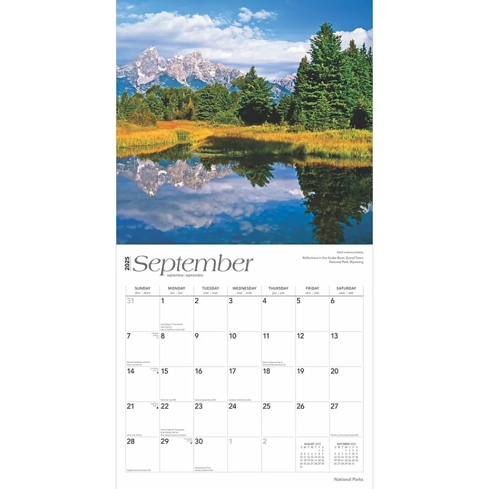 2025 Calendars|BrownTrout 2025 National Parks 12" x 12" Monthly Wall Calendar (9781975475345)