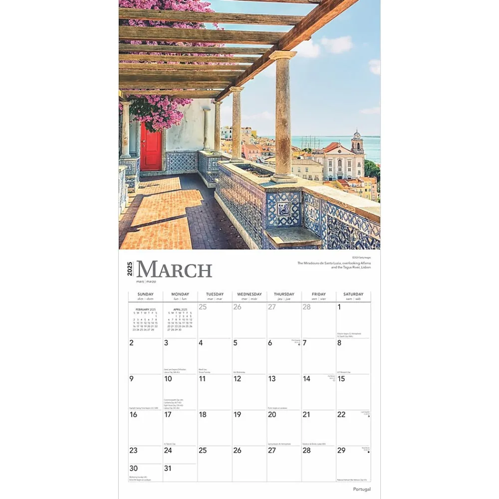 2025 Calendars|BrownTrout 2025 Portugal 12" x 12" Monthly Wall Calendar (9781975476205)