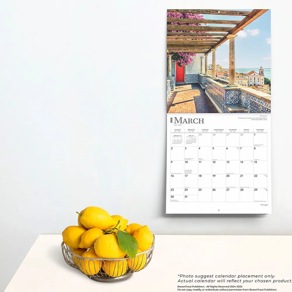 2025 Calendars|BrownTrout 2025 Portugal 12" x 12" Monthly Wall Calendar (9781975476205)