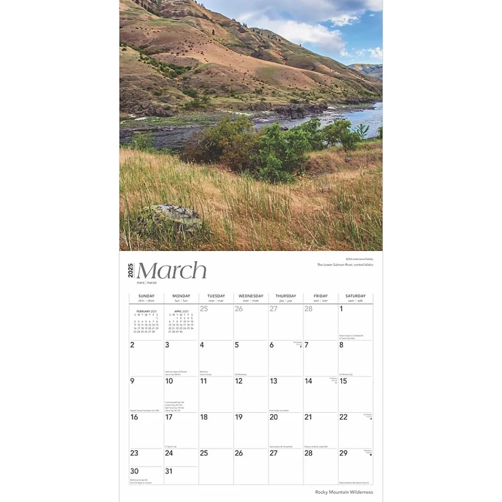 2025 Calendars|BrownTrout 2025 Rocky Mountain Wilderness 12" x 12" Monthly Wall Calendar (9781975475628)