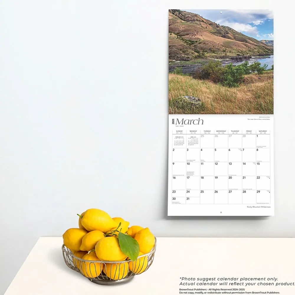 2025 Calendars|BrownTrout 2025 Rocky Mountain Wilderness 12" x 12" Monthly Wall Calendar (9781975475628)