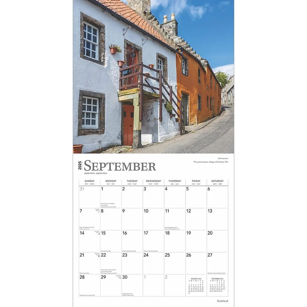 2025 Calendars|BrownTrout 2025 Scotland 12" x 12" Monthly Wall Calendar (9781975477691)