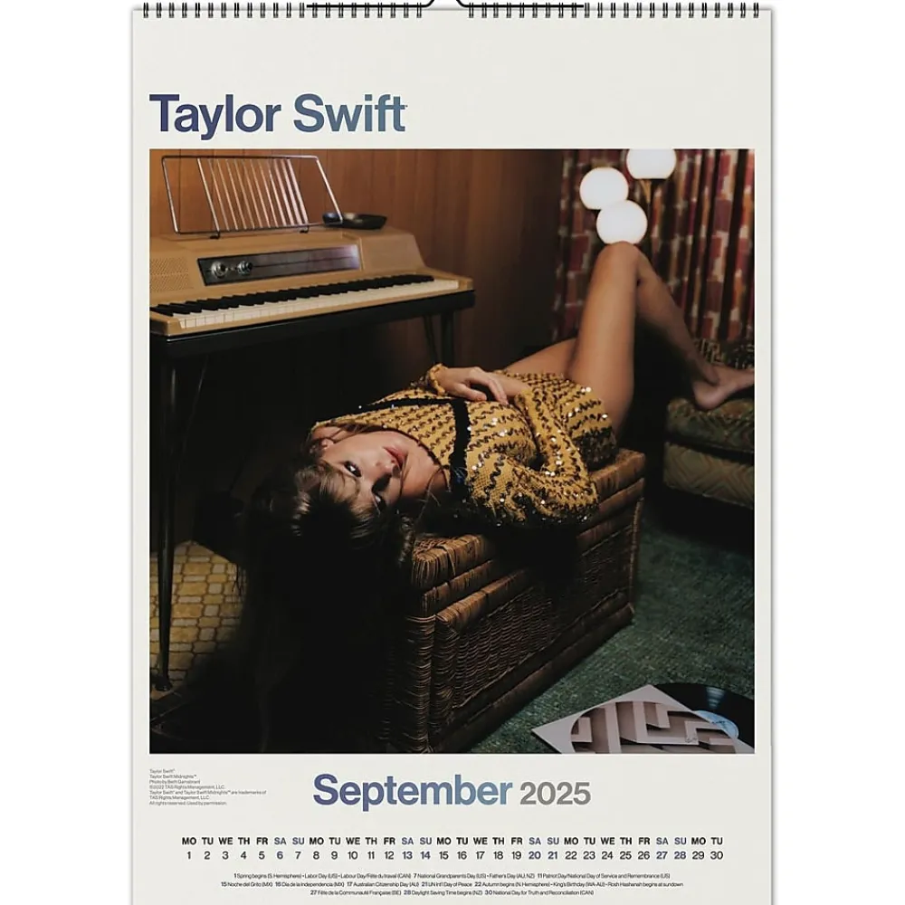 2025 Calendars|BrownTrout 2025 Taylor Swift 11.7" x 16.5" Monthly Wall Calendar (9798330700011)