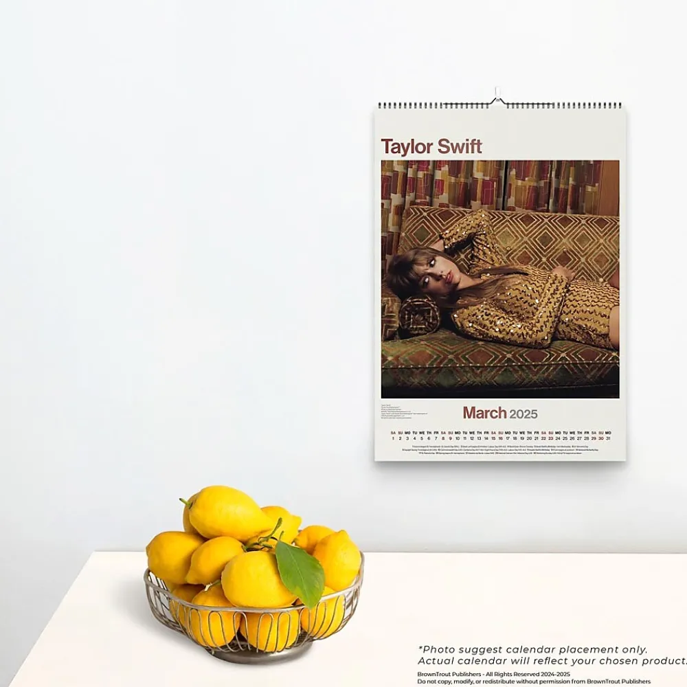 2025 Calendars|BrownTrout 2025 Taylor Swift 11.7" x 16.5" Monthly Wall Calendar (9798330700011)