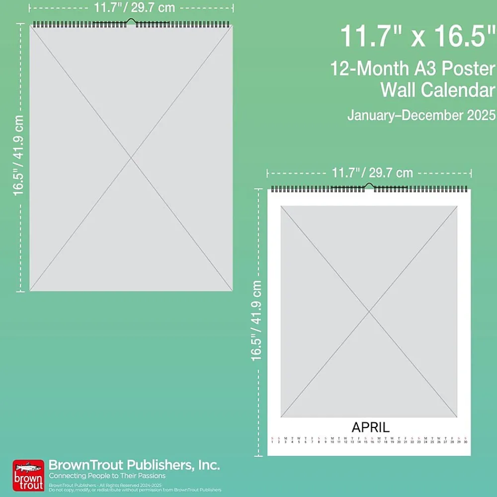 2025 Calendars|BrownTrout 2025 Taylor Swift 11.7" x 16.5" Monthly Wall Calendar (9798330700011)