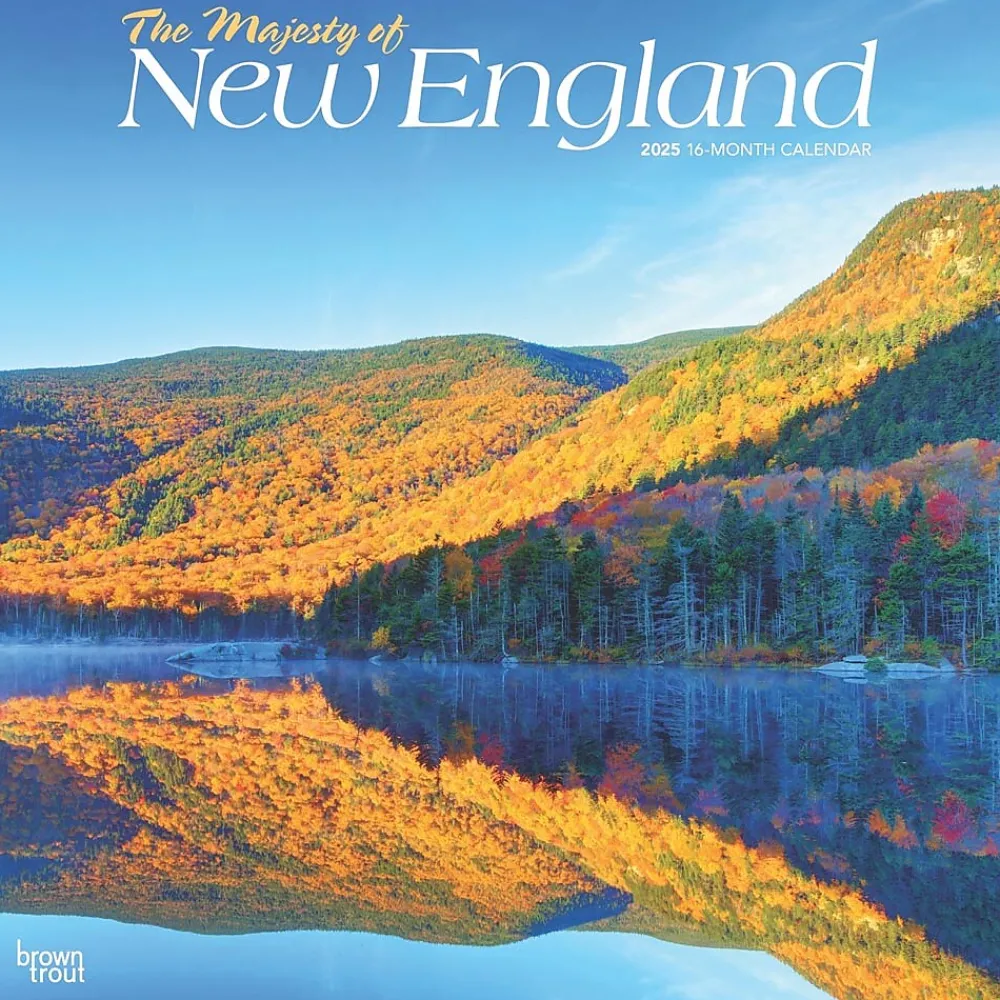 2025 Calendars|BrownTrout 2025 The Majesty of New England 12" x 12" Monthly Square Wall Calendar (9781975475178)