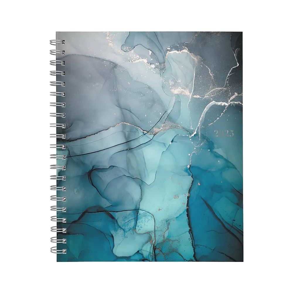 2025 Planners|Cambridge 2025 Glacier 8.5" x 11" Weekly & Monthly Planner, Poly Cover, Blue/Gray (1727-905-25)