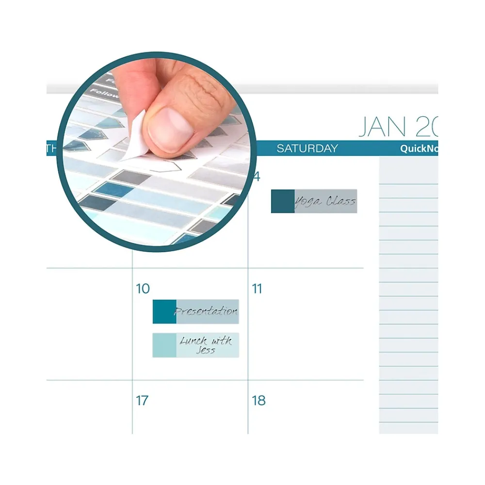 2025 Planners|Cambridge 2025 Glacier 8.5" x 11" Weekly & Monthly Planner, Poly Cover, Blue/Gray (1727-905-25)