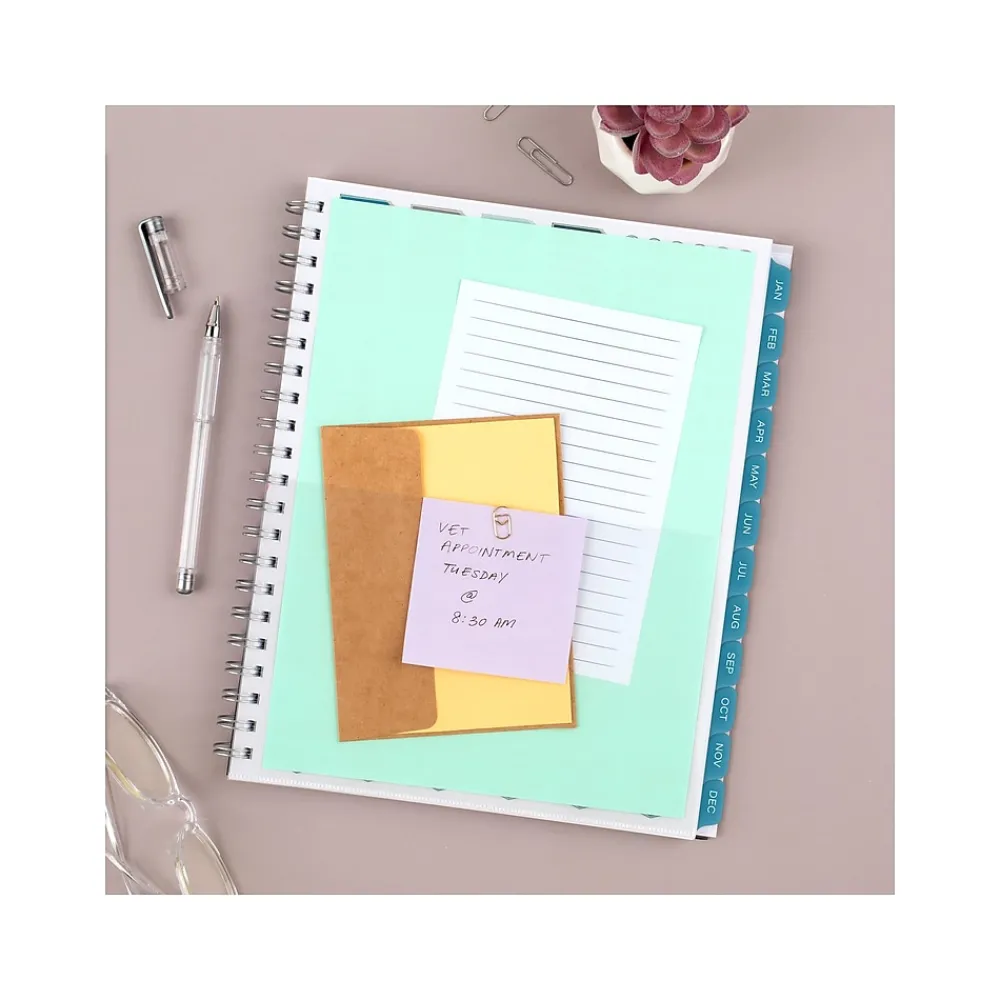 2025 Planners|Cambridge 2025 Glacier 8.5" x 11" Weekly & Monthly Planner, Poly Cover, Blue/Gray (1727-905-25)