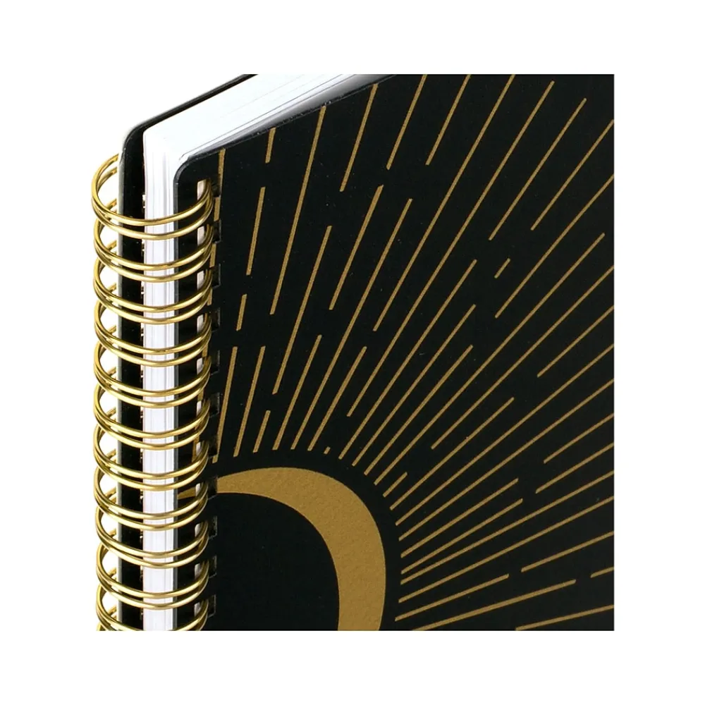 2025 Planners|Cambridge 2025 Radiate 5.5" x 8.5" Weekly & Monthly Planner, Poly Cover, Black/Gold (1725-200-25)