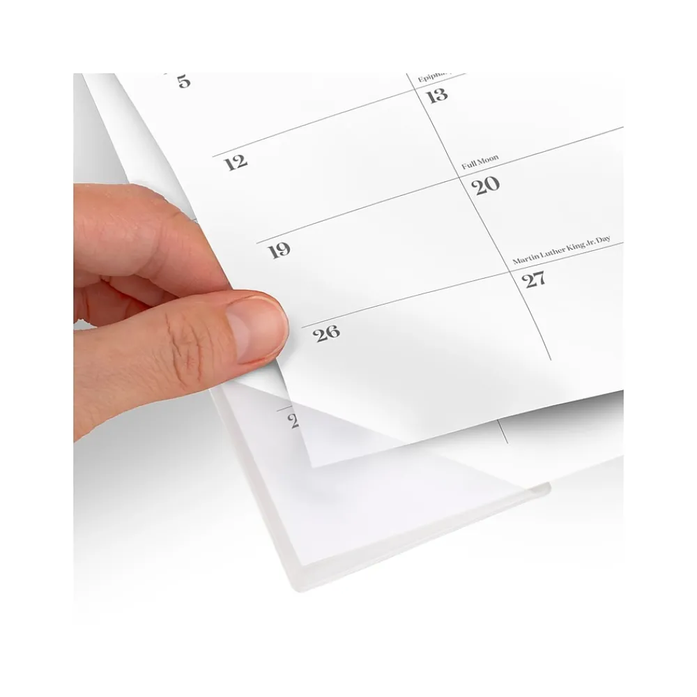2025 Calendars|Cambridge 2025 WorkStyle 17.75" x 11" Monthly Desk Pad Calendar, Seaside Blue (1606-705-12-25)
