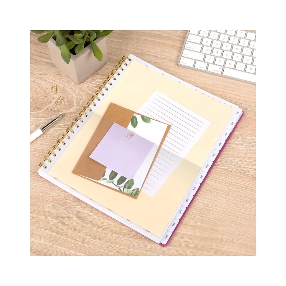 2025 Planners|Cambridge 2025 WorkStyle Balance 8.5" x 11" Weekly & Monthly Planner, Poly Cover, Red Violet/Gold (1606-905-59-25)