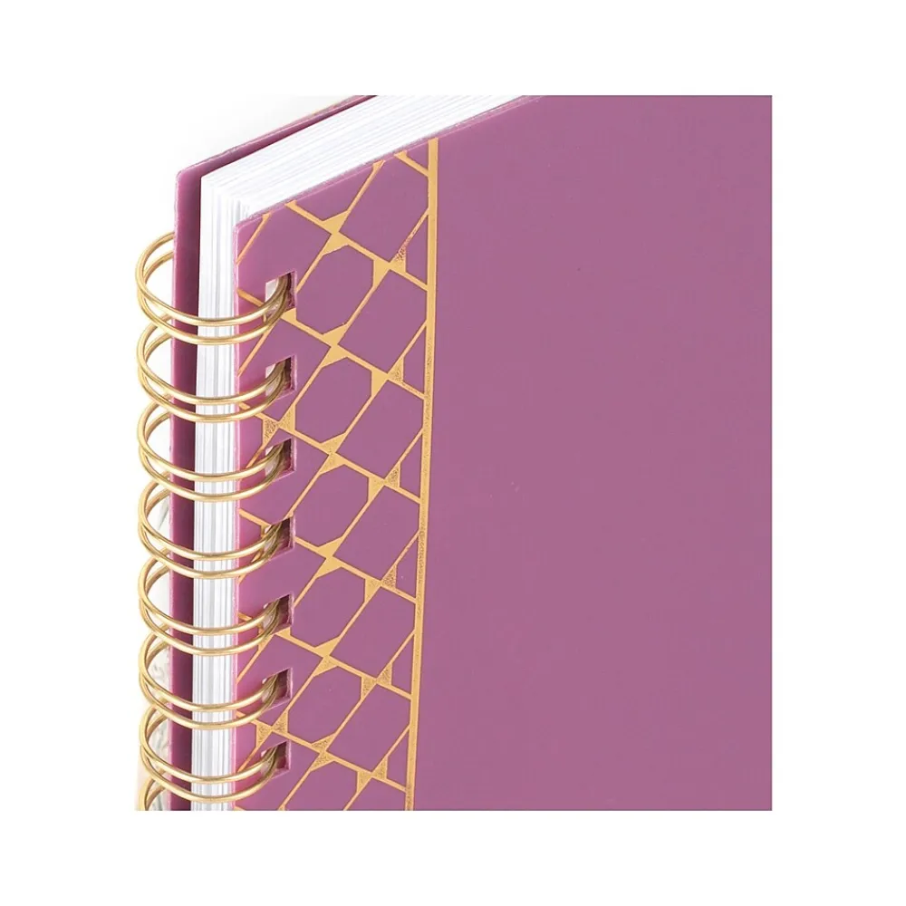 2025 Planners|Cambridge 2025 WorkStyle Balance 5.5" x 8.5" Weekly & Monthly Planner, Poly Cover, Red Violet/Gold (1606-200-59-25)