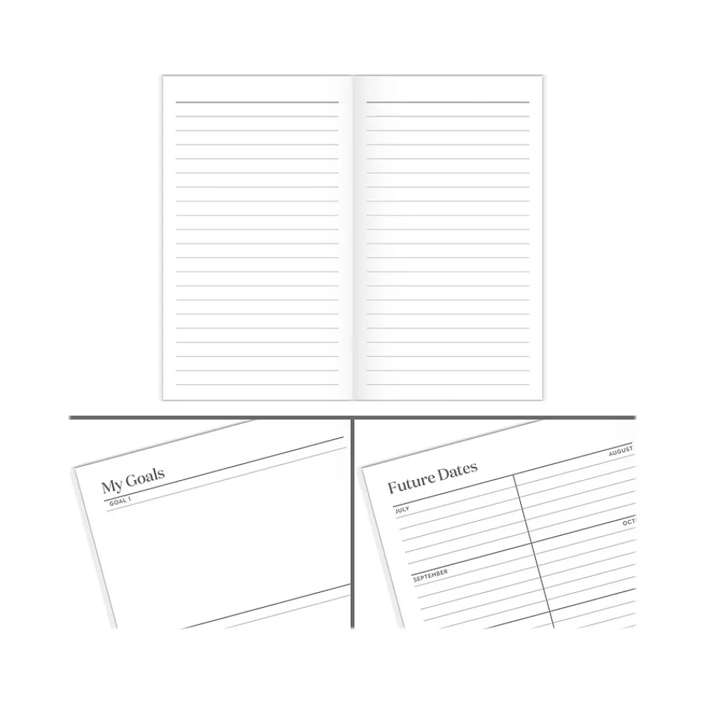 Academic Planners|Cambridge 2024-2026 WorkStyle Mellow Frost 3.5" x 6.25" Academic Monthly Planner, Paper Cover, Teal/Gold (1606-021A-46-25)