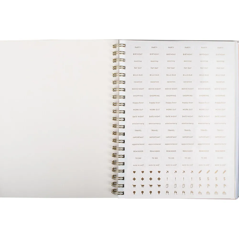 Academic Planners|Fringe 2024-2025 Manifesting 8.75" x 11" Academic Weekly & Monthly Planner, Paper Cover, Aquamarine Blue (825011FSC)