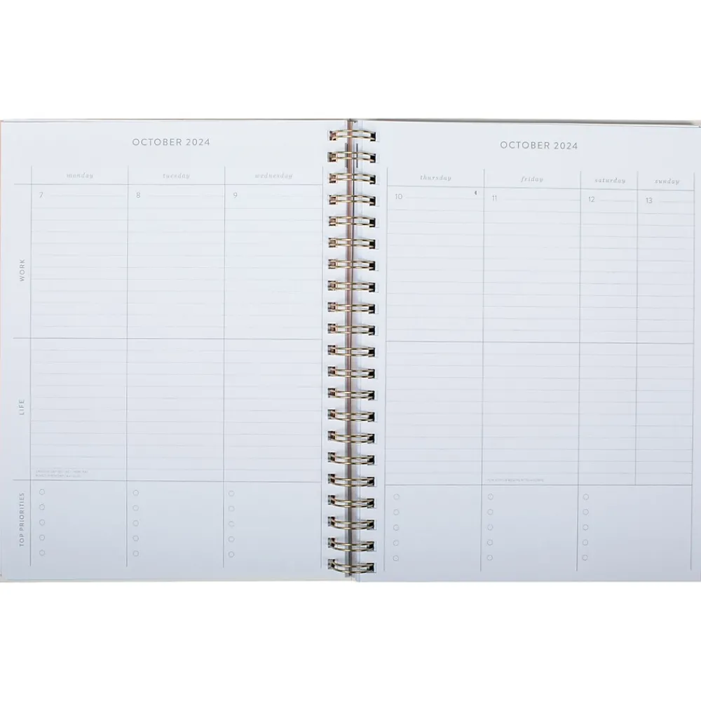 Academic Planners|Fringe 2024-2025 Manifesting 8.75" x 11" Academic Weekly & Monthly Planner, Paper Cover, Aquamarine Blue (825011FSC)