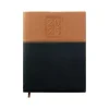 2025 Planners|Global Printed Products 2025 8" x 10" Weekly & Monthly Planner, Faux Leather Cover, Black/Brown (SPLS25-BRN810)