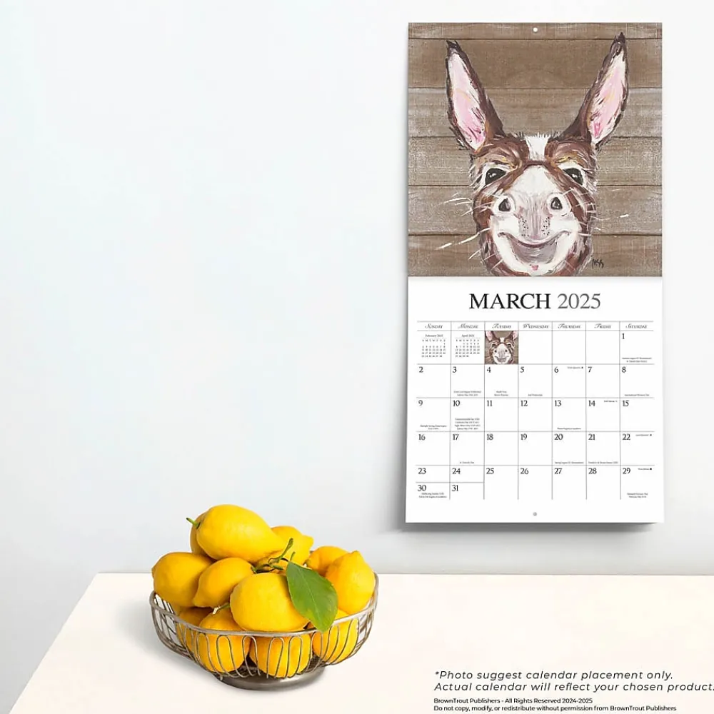 2025 Calendars|Hopper Studios 2025 Barnyard Friends 12" x 12" Monthly Wall Calendar (9781773728100)