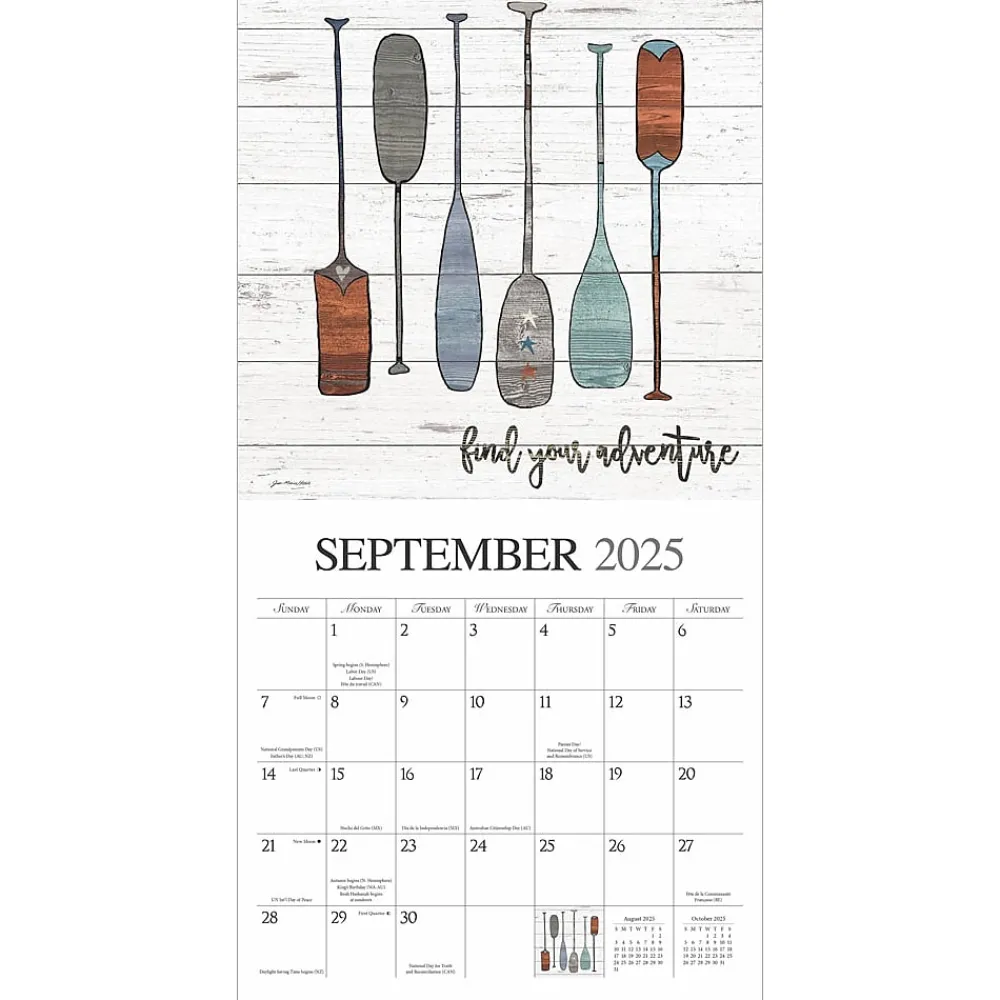 2025 Calendars|Hopper Studios 2025 Love The Journey 12" x 24" Monthly Square Wall Calendar (9781773728179)