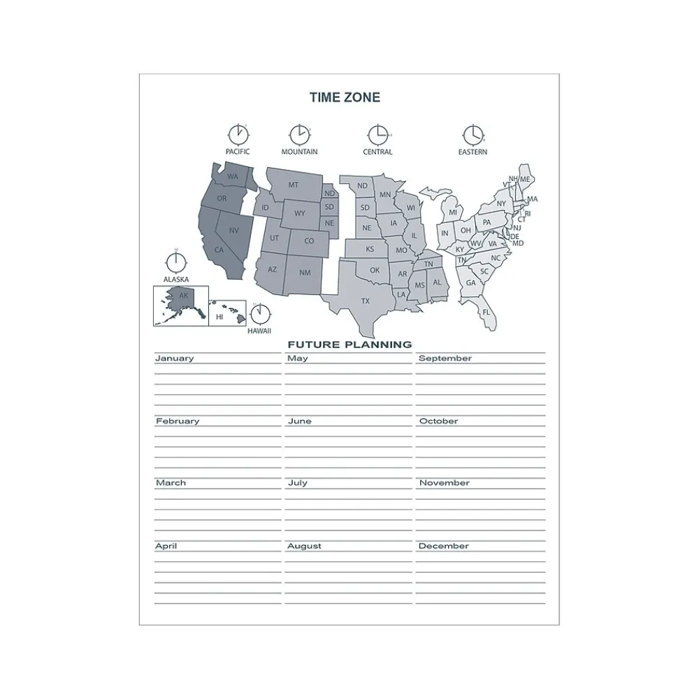 Academic Planners|House of Doolittle 2024-2025 8.5" x 11" Academic Monthly Planner, Leatherette Cover, Black (26302-25)