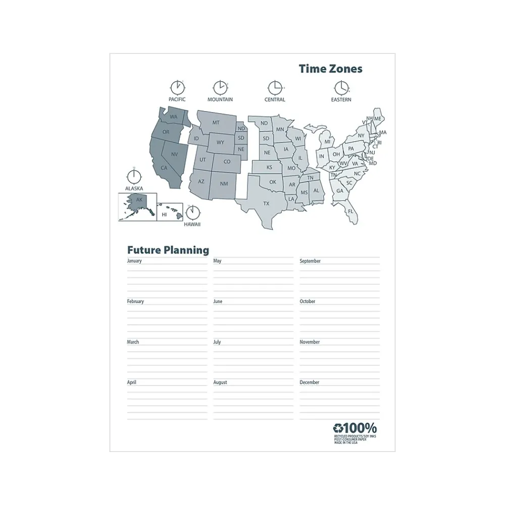 Academic Planners|House of Doolittle 2024-2025 8.5" x 11" Academic Monthly Planner, Leatherette Cover, Black (26502-25)