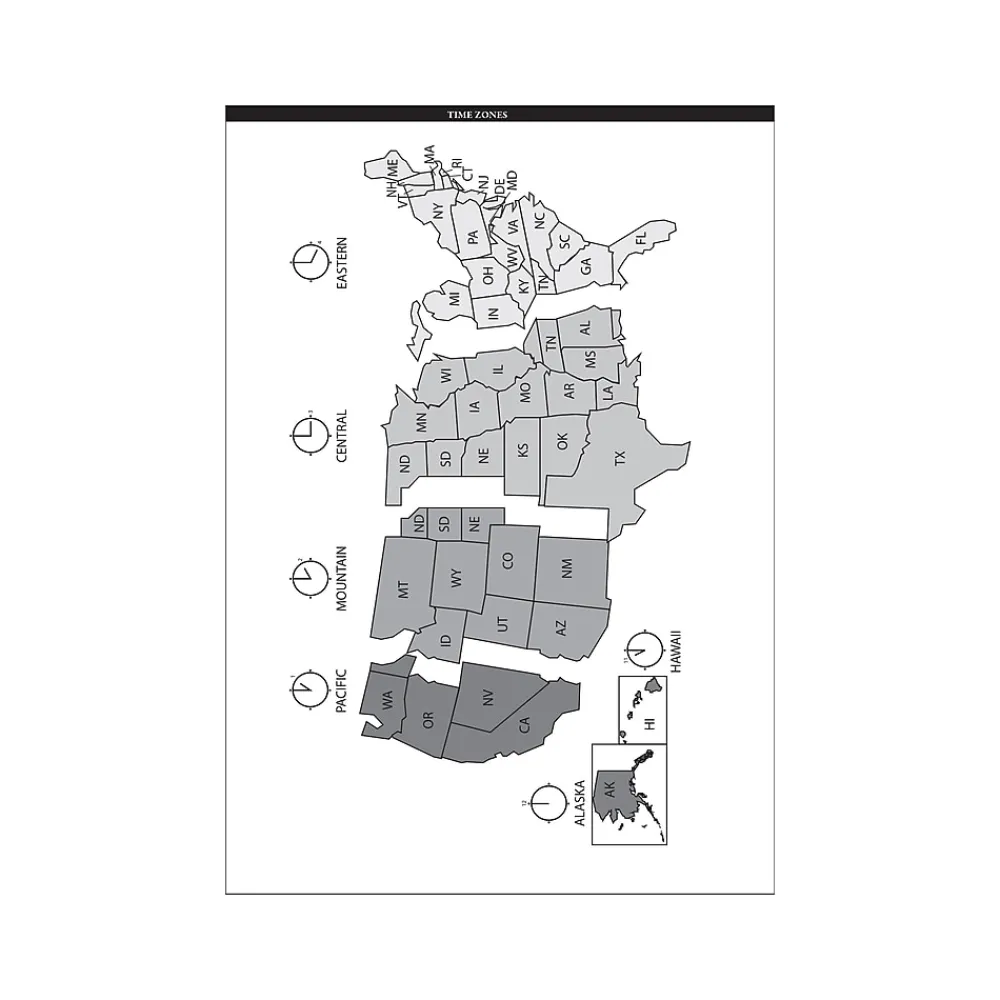 2025 Planners|House of Doolittle 2025 7" x 10" Daily & Monthly Planner, Faux Leather Cover, Black (289632-25)