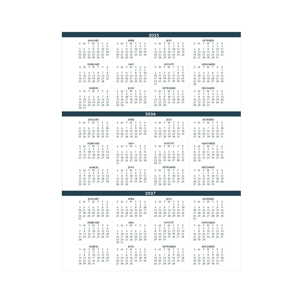 2025 Planners|House of Doolittle 2025 8.5" x 11" Daily 4-Person Group Practice Planner, Faux Leather Cover, Black (28292-25)